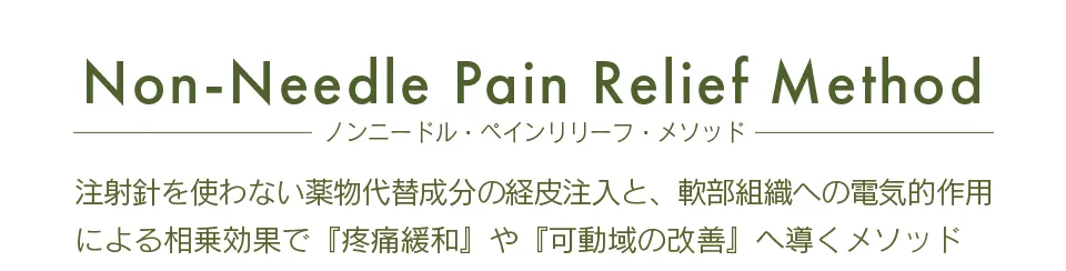 ノンニードル・ペインリリーフ・メソッド