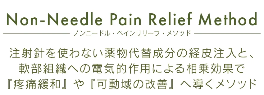 ノンニードル・ペインリリーフ・メソッド